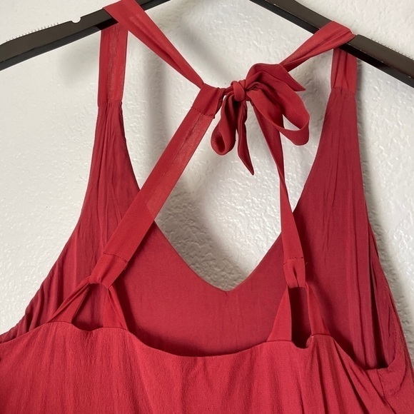 GENTLE FAWN Lace Trim Cross Back Medium Red - Picture 4 of 7